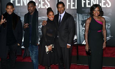 Usher Joins Denzel Washington and Viola Davis at 'Fences' NYC Premiere