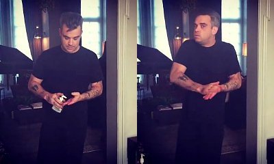 Robbie Williams Responds to That NYE Hand Sanitizer Incident in Hilarious Instagram Post