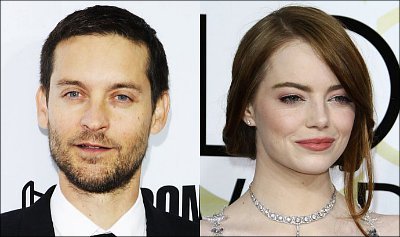 Tobey Maguire Trying to Flirt With Emma Stone