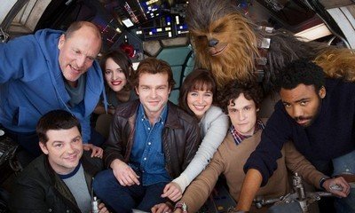 Han Solo Movie Offers First Picture of Cast Members in Millennium Falcon