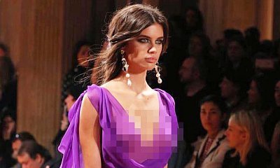 Sara Sampaio Flashes Her Nipple in Sheer Dress at Milan Fashion Week