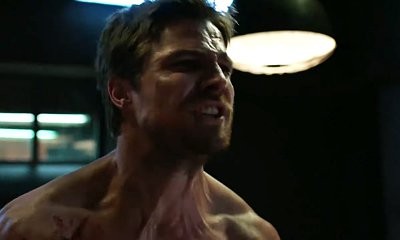 'Arrow' 5.17 Preview: Prometheus Takes Oliver Queen Prisoner and Threatens to Kill His Son