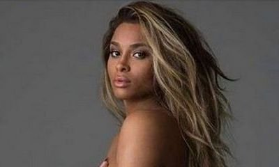 Ciara Bares Her Boobs and Baby Bump in Topless Photoshoot