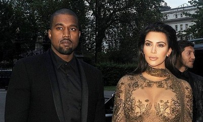 Kim Kardashian and Kanye West Attend Funeral for His Nephew