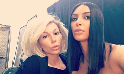 Kim Kardashian Debuts Shorter Hair While Flaunting Her Cleavage in Tiny Bustier