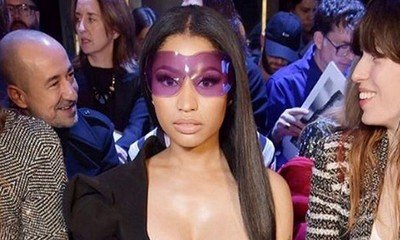 Peek-a-boob! Nicki Minaj Lets Her Entire Boob Hang Out at Paris