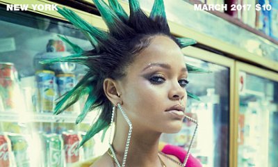 Rihanna Goes Braless and Rocks Spiky Green Locks for Paper Magazine