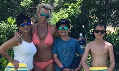 Britney Spears Flaunts Ripped Abs and Golden Tan in Skimpy Two-Piece