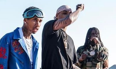 Tyga Is Surrounded by Scantily-Clad Girls on Music Video Set Following Kylie Jenner Split