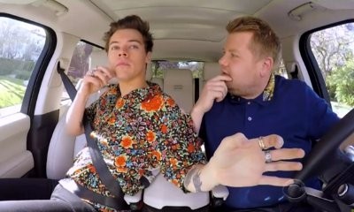 Harry Styles Acts Out 'Titanic' and 'Notting Hill' Scenes With James Corden in 'Carpool Karaoke'