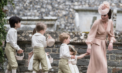 Prince George Gets Scolded by Kate Middleton After Stepping on Pippa Middleton's Wedding Dress