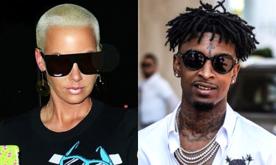 Are They Hooking Up? Amber Rose Spotted Leaving a Club With 21 Savage