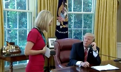 Donald Trump Stops a Call With the Irish PM to Compliment Female Reporter's 'Nice Smile'