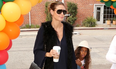 Heidi Klum Steps Out Braless During NYC Outing With Daughter Lou Samuel