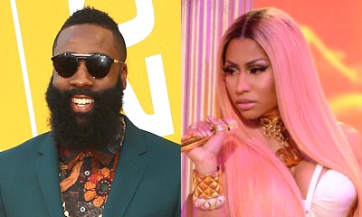 James Harden Realizes His Big Crush on Nicki Minaj After Giving Her Thirsty Stare at NBA Awards