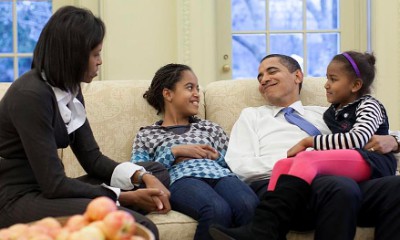 The Obamas' Balinese Vacation Pictures: See the Family During Temple Visit and Rafting