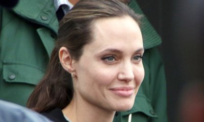 Angelina Jolie Ditches Bra During Shopping Trip With Kids