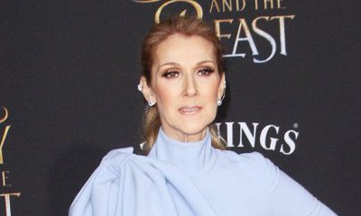 Braless Celine Dion Flashes Nipples in Sheer Black T-Shirt