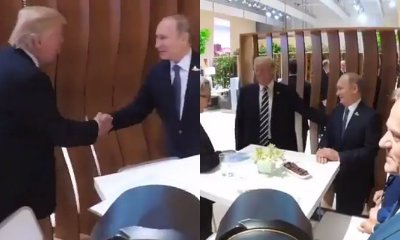 Donald Trump and Vladimir Putin's Handshake Sparks Hilarious Twitter Reactions