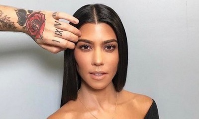 Free the Nipples! Kourtney Kardashian Goes Braless in Clinging Black Top