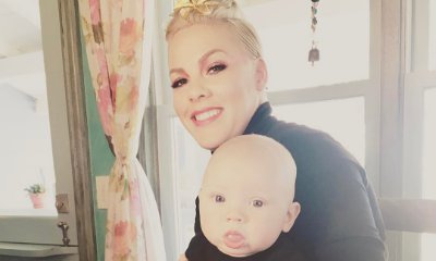 Multitasking Mom! Pink Shares Photo of Breastfeeding Son Jameson During Glam Session