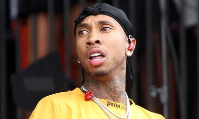 Tyga Spotted Wearing Matching Sneakers With Mystery Brunette