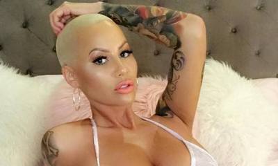 Amber Rose Waits for 'Bae' 21 Savage to Come Home in Tiny Undies