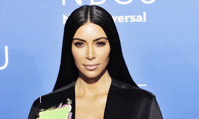 Kim Kardashian's Nipples Peek Through Her Sheer Bandeau When She Steps Out in L.A.