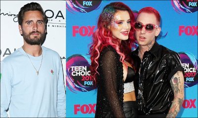 Scott Disick Looks So Uninterested in This Photo With Bella Thorne and Blackbear