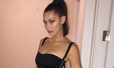 Bella Hadid Goes Commando in Lace-Up Dress When Celebrating Her Birthday