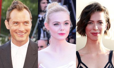 Jude Law, Elle Fanning and Rebecca Hall Brave the Rain When Filming Woody Allen's New Movie
