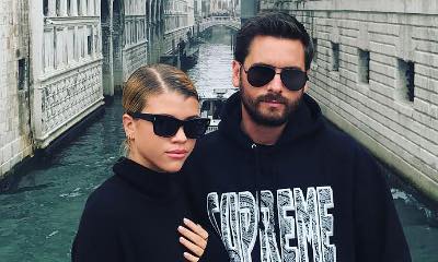 Scott Disick and Sofia Richie Passionately Kiss on Romantic Getaway in Venice