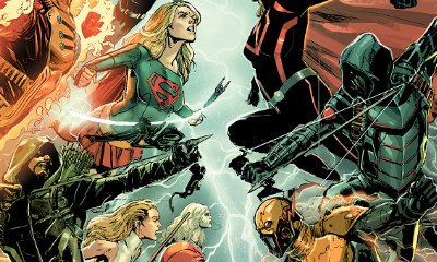 New The CW's Arrowverse Crossover Set Photos Reveal Wedding Twist