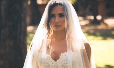 demi lovato wedding dress