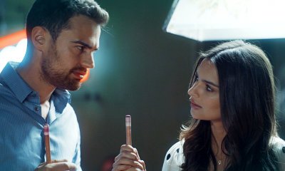 Check Out First Look at Theo James and Emily Ratajkowski in 'Lying and Stealing'