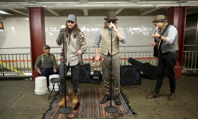 Maroon 5 and Jimmy Fallon Busk in Disguise in New York City Subway