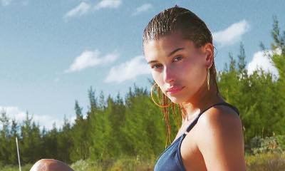 Bikini-Clad Hailey Baldwin Gets Wet in Bathtub for Sexy Wonderland Cover