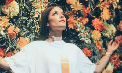 Halsey Leaves Little to the Imagination as She Goes Braless in Knotted Shirt