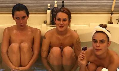Look Away Bruce Willis! Actor's Daughters Rumer, Scout and Tallulah Pose Fully Naked in Bathtub