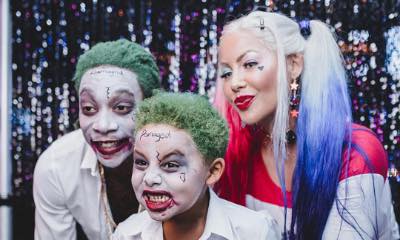 Amber Rose and Wiz Khalifa Are Harley Quinn and Joker for Their Son's Epic Birthday Party