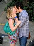 'Gossip Girl' On Set Photos: Dan and Olivia Kissing