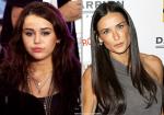 Miley Cyrus and Demi Moore Close to 'Laughing Out Loud'
