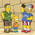 First Look of Sacha Baron Cohen on 'The Simpsons'