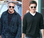 Dustin Hoffman Smooching Jason Bateman at Basketball Game