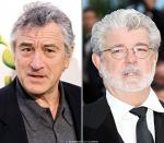 Robert De Niro and George Lucas Hand Coppola an Academy Honor