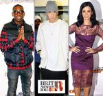 2011 BRIT Awards Nominees: Tinie Tempah, Katy Perry and Eminem