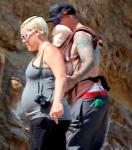 First Pic: Pink Takes Newborn Daughter to the Beach