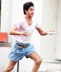 'Dictator' Set Pics: Sacha Baron Cohen Steals Food