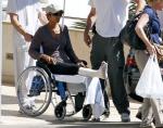 Halle Berry Leaves Hospital With a Cast on Broken Foot