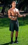 Shirtless Joey Lawrence Flexes Muscles During Outdoor Workout